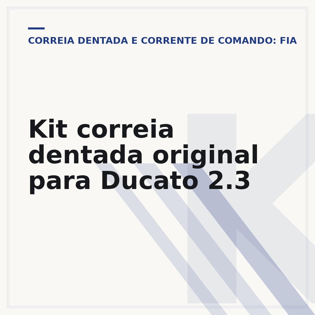 Kit correia dentada original para Ducato 2.3