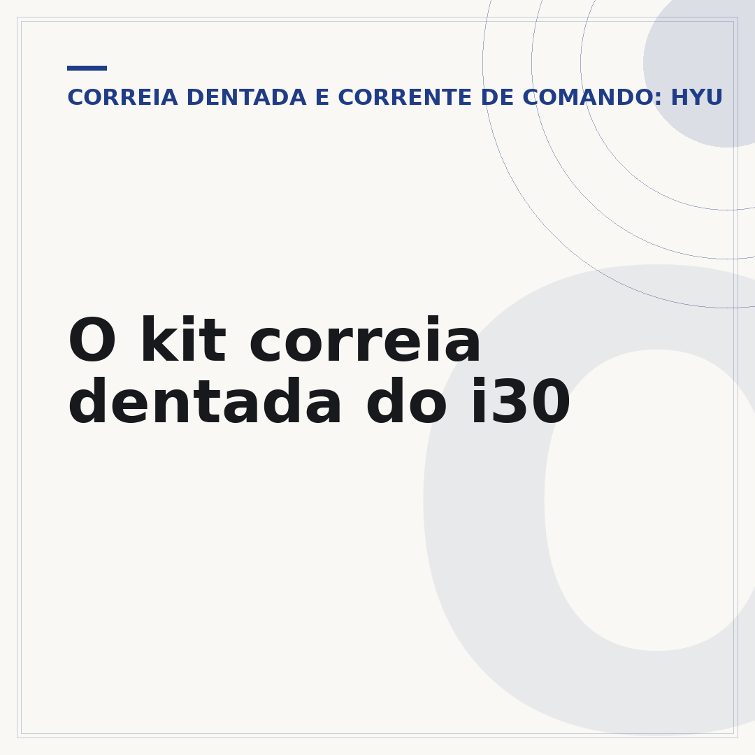 O kit correia dentada do i30