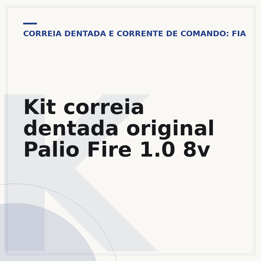 Kit correia dentada original Palio Fire 1.0 8v