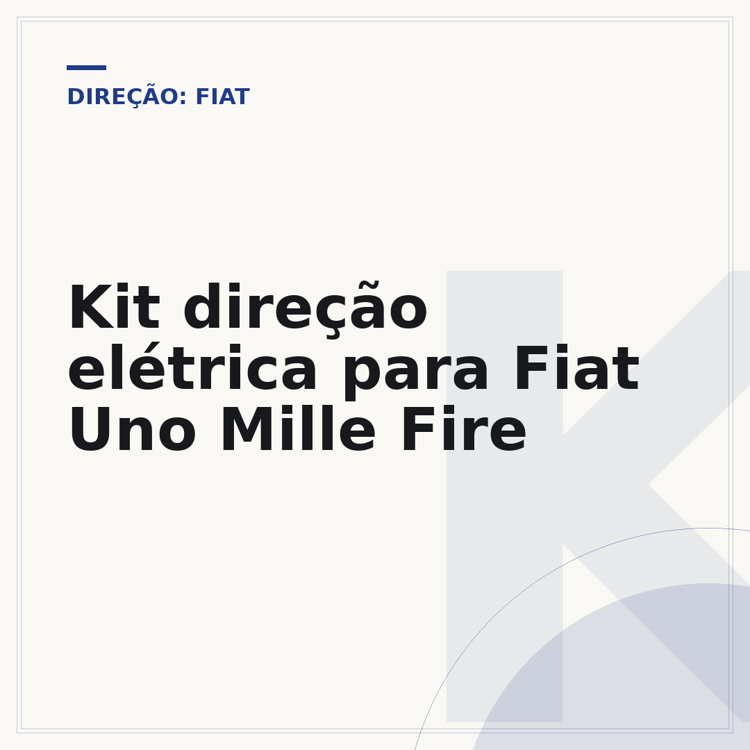 Kit direção elétrica para Fiat Uno Mille Fire