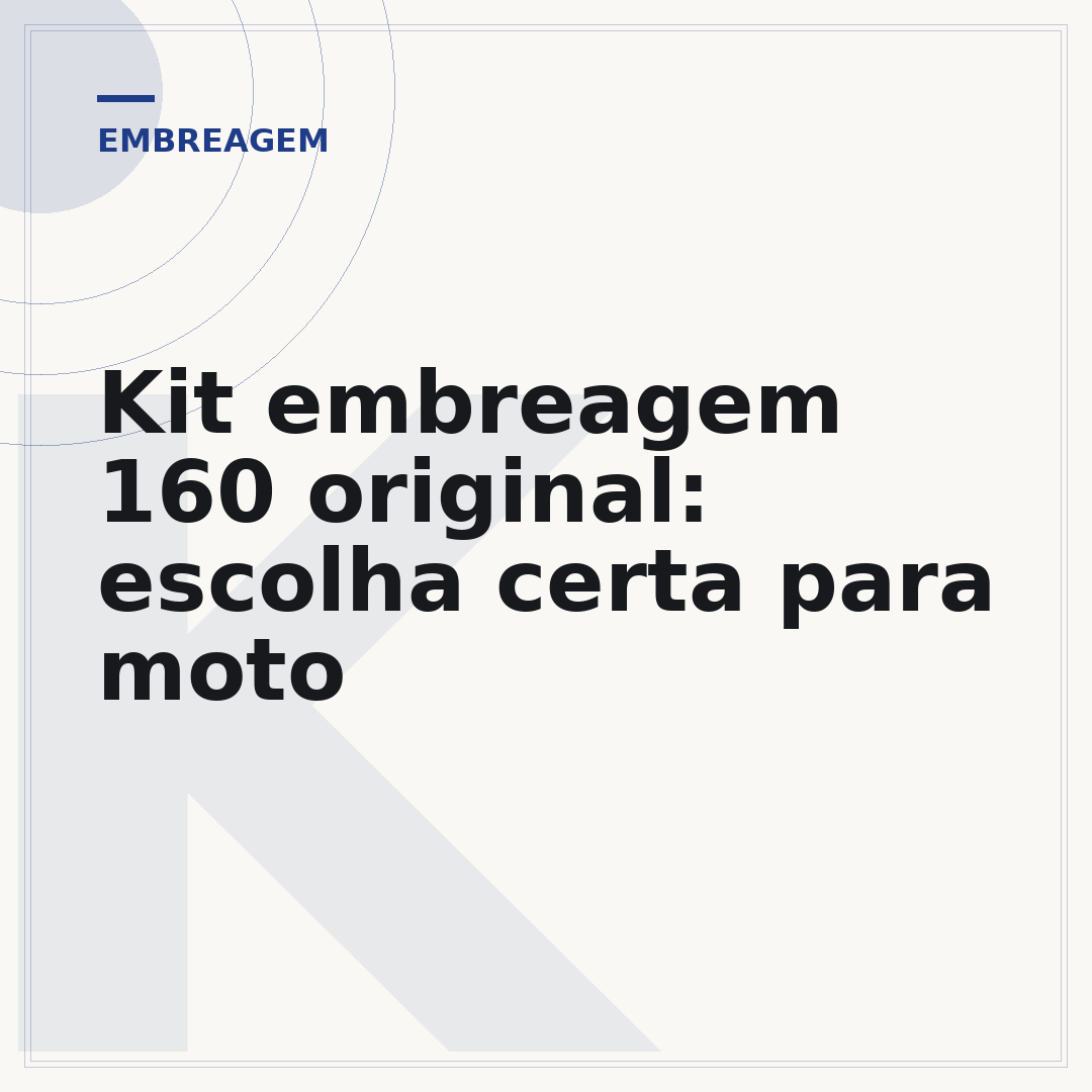 Kit embreagem 160 original: escolha certa para moto