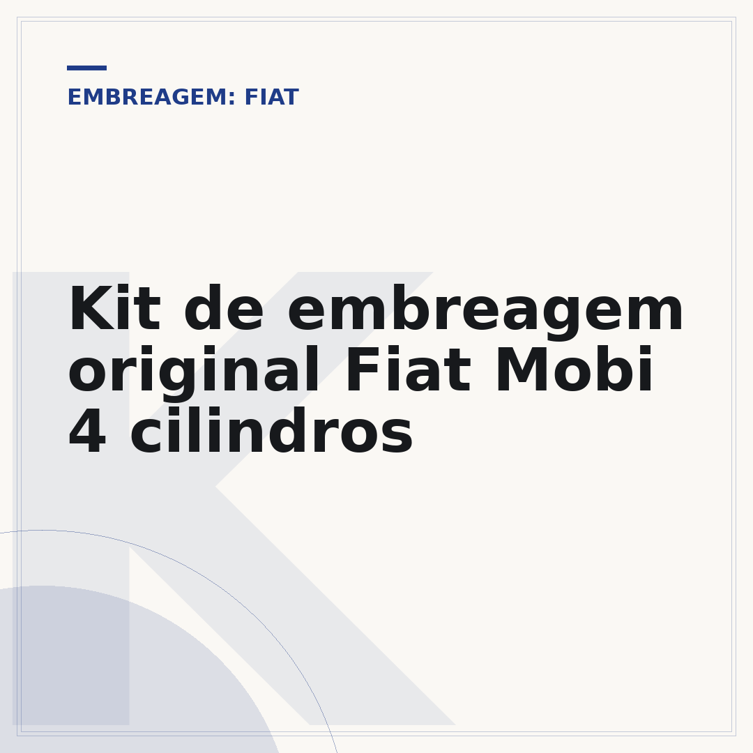 Kit de embreagem original Fiat Mobi 4 cilindros