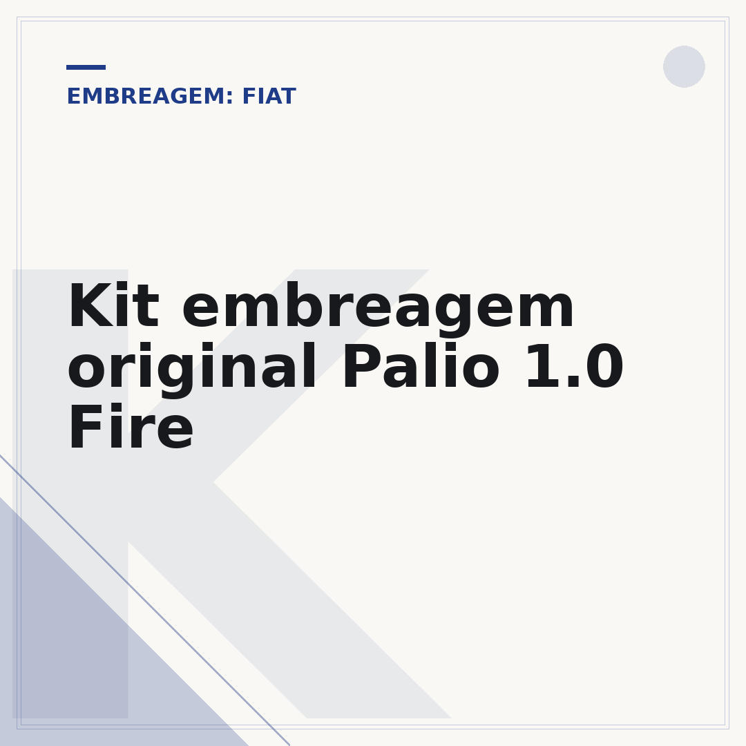 Kit embreagem original Palio 1.0 Fire