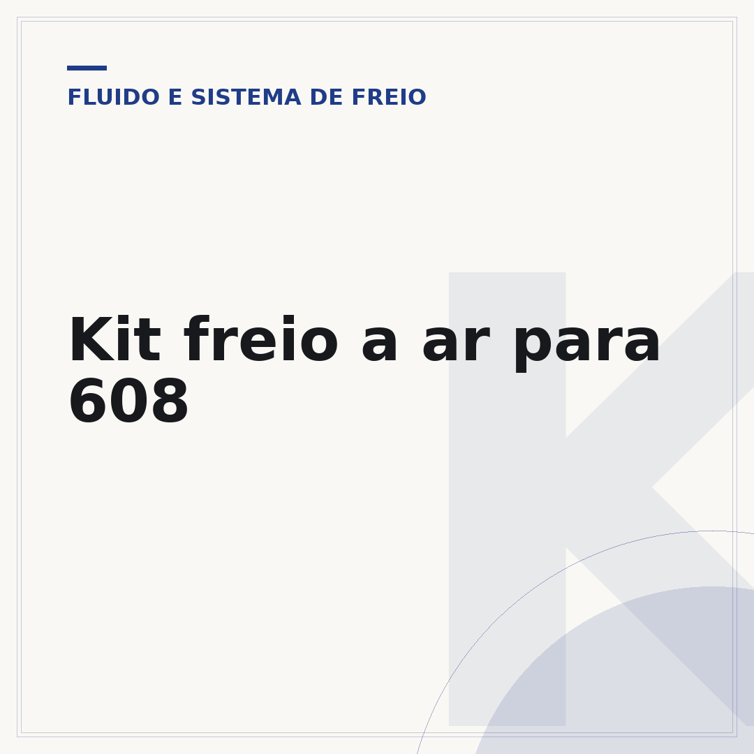 Kit freio a ar para 608