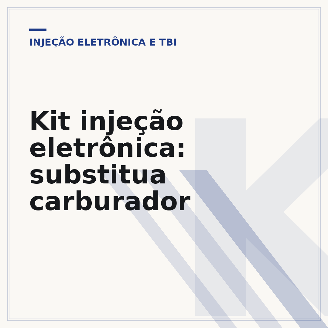 Kit injeção eletrônica: substitua carburador