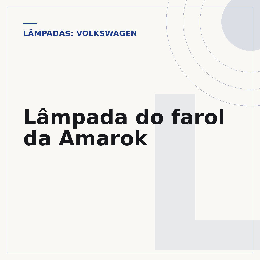 Lâmpada do farol da Amarok