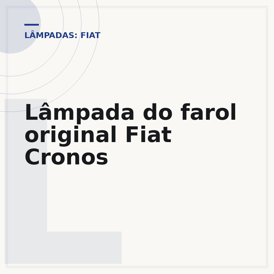Lâmpada do farol original Fiat Cronos