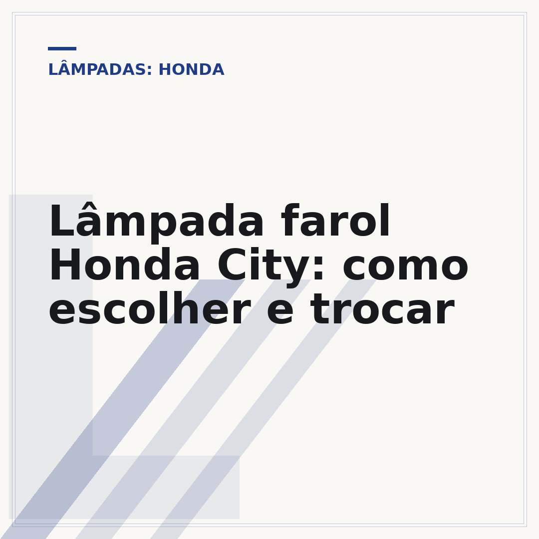 Lâmpada farol Honda City: como escolher e trocar