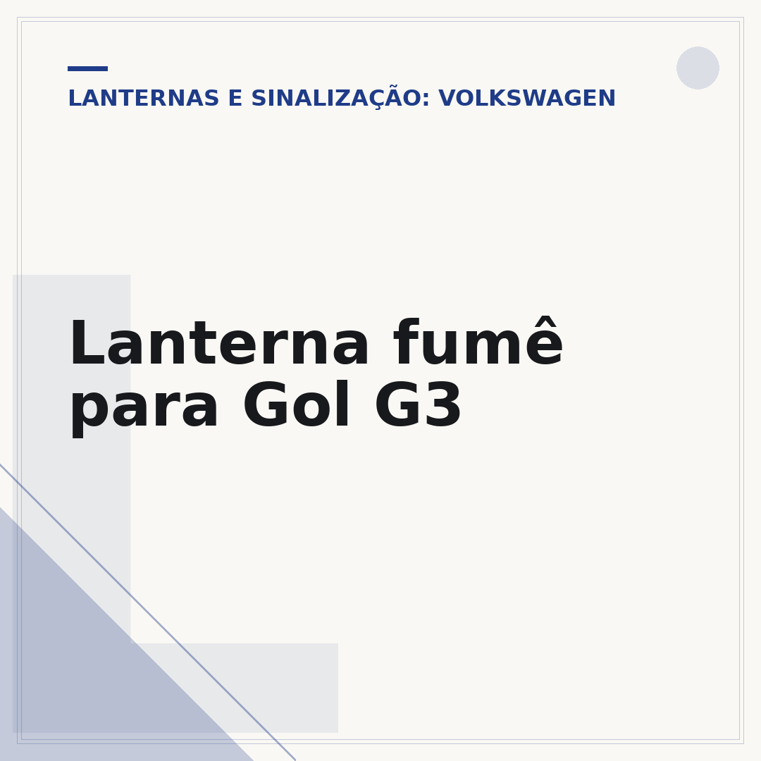 Lanterna fumê para Gol G3