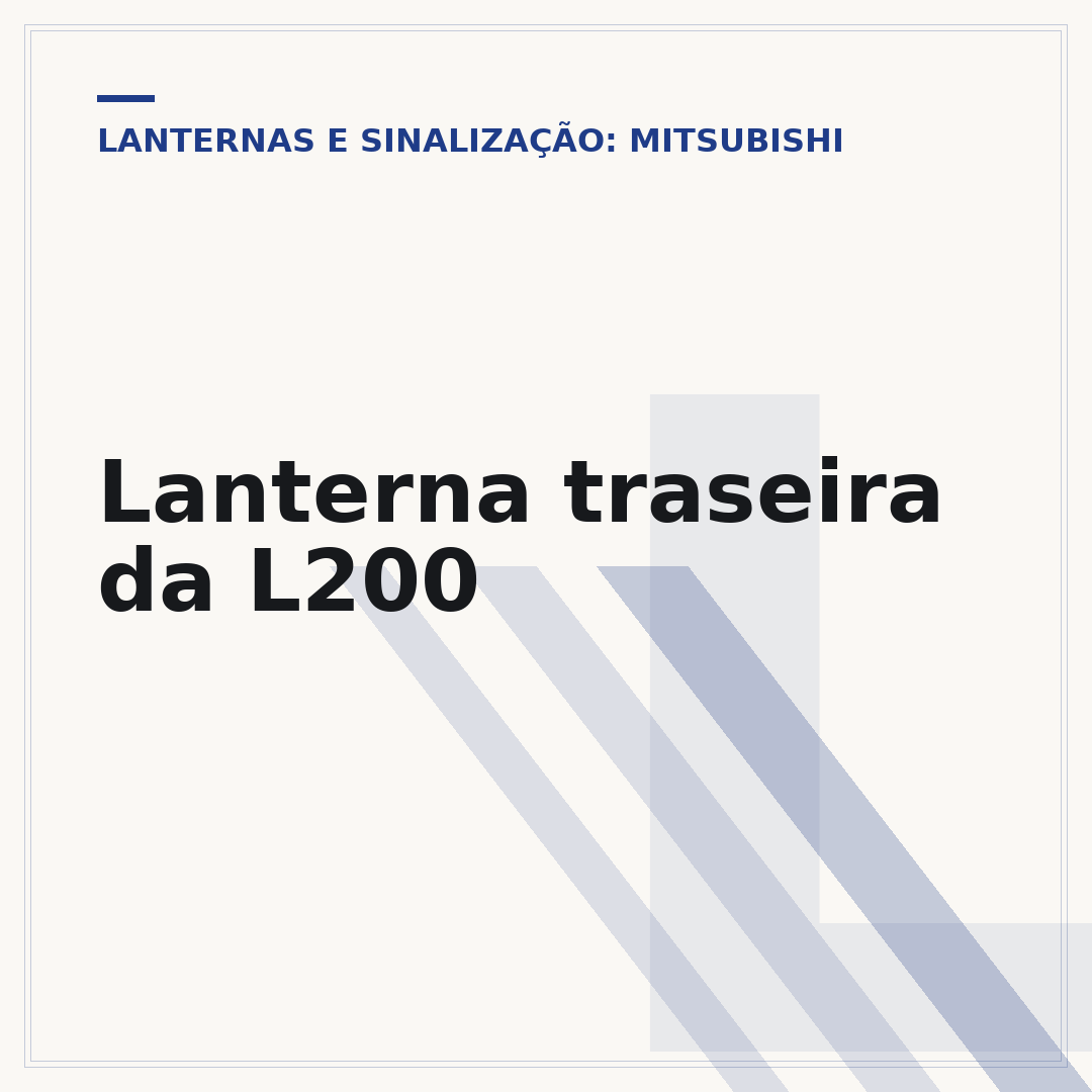 Lanterna traseira da L200