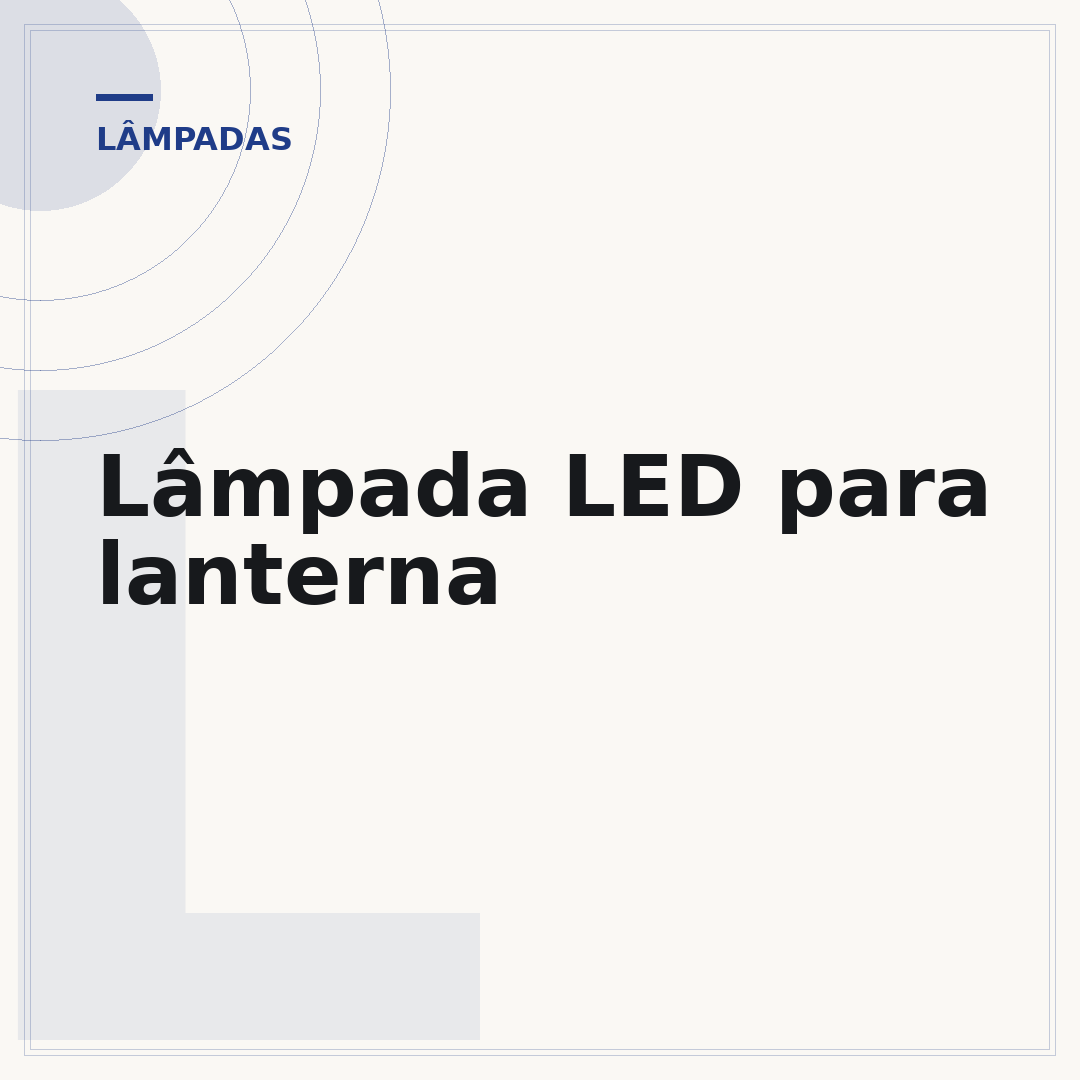 Lâmpada LED para lanterna