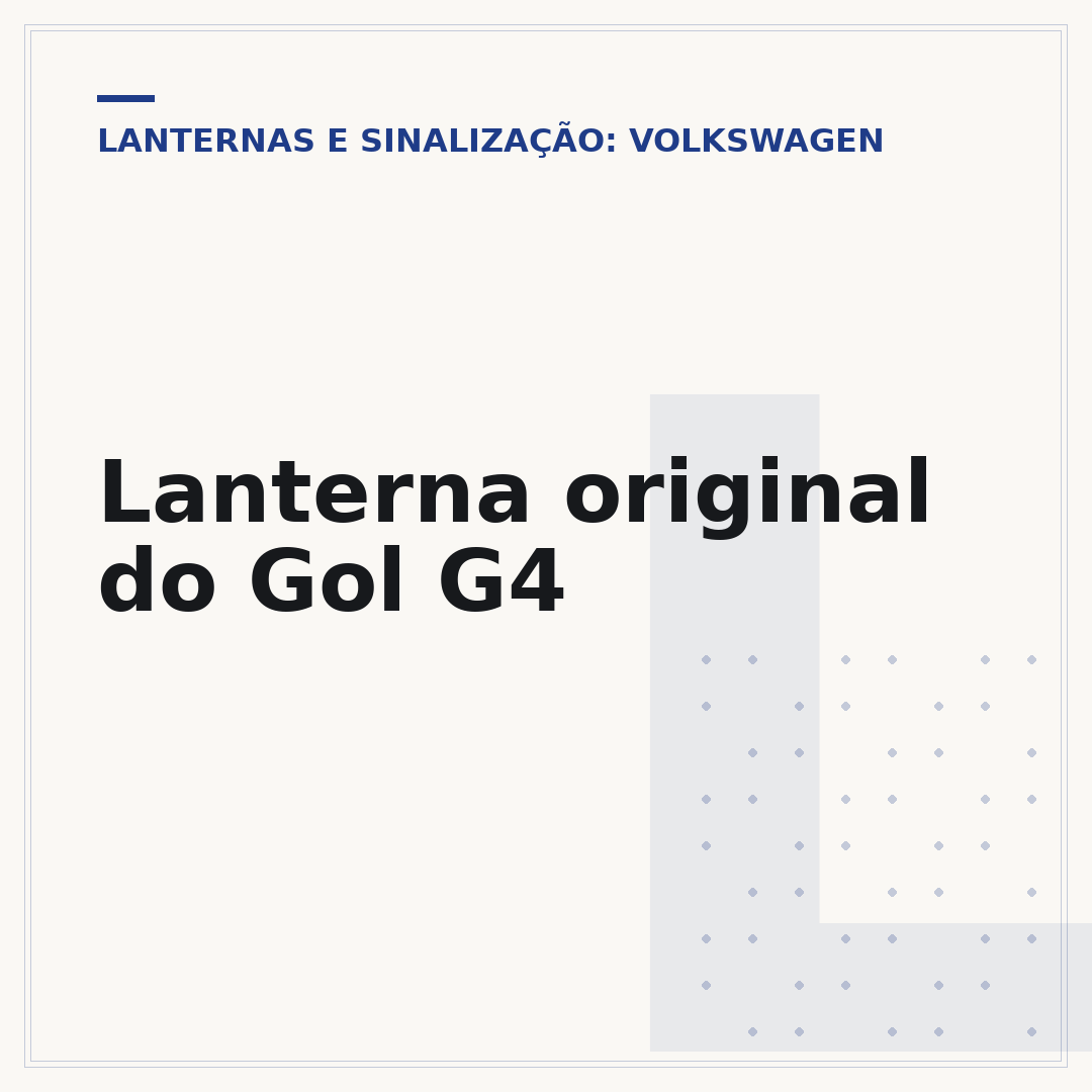 Lanterna original do Gol G4