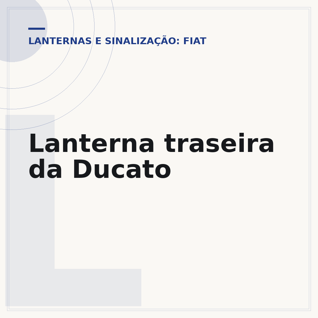 Lanterna traseira da Ducato