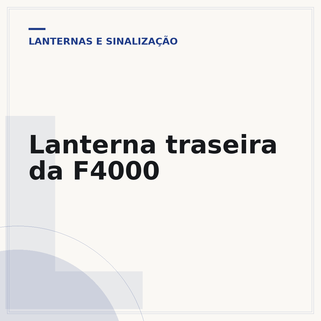 Lanterna traseira da F4000
