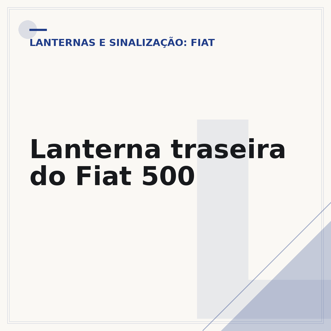 Lanterna traseira do Fiat 500