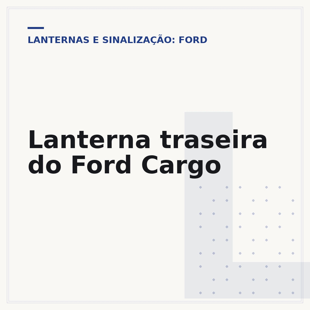 Lanterna traseira do Ford Cargo