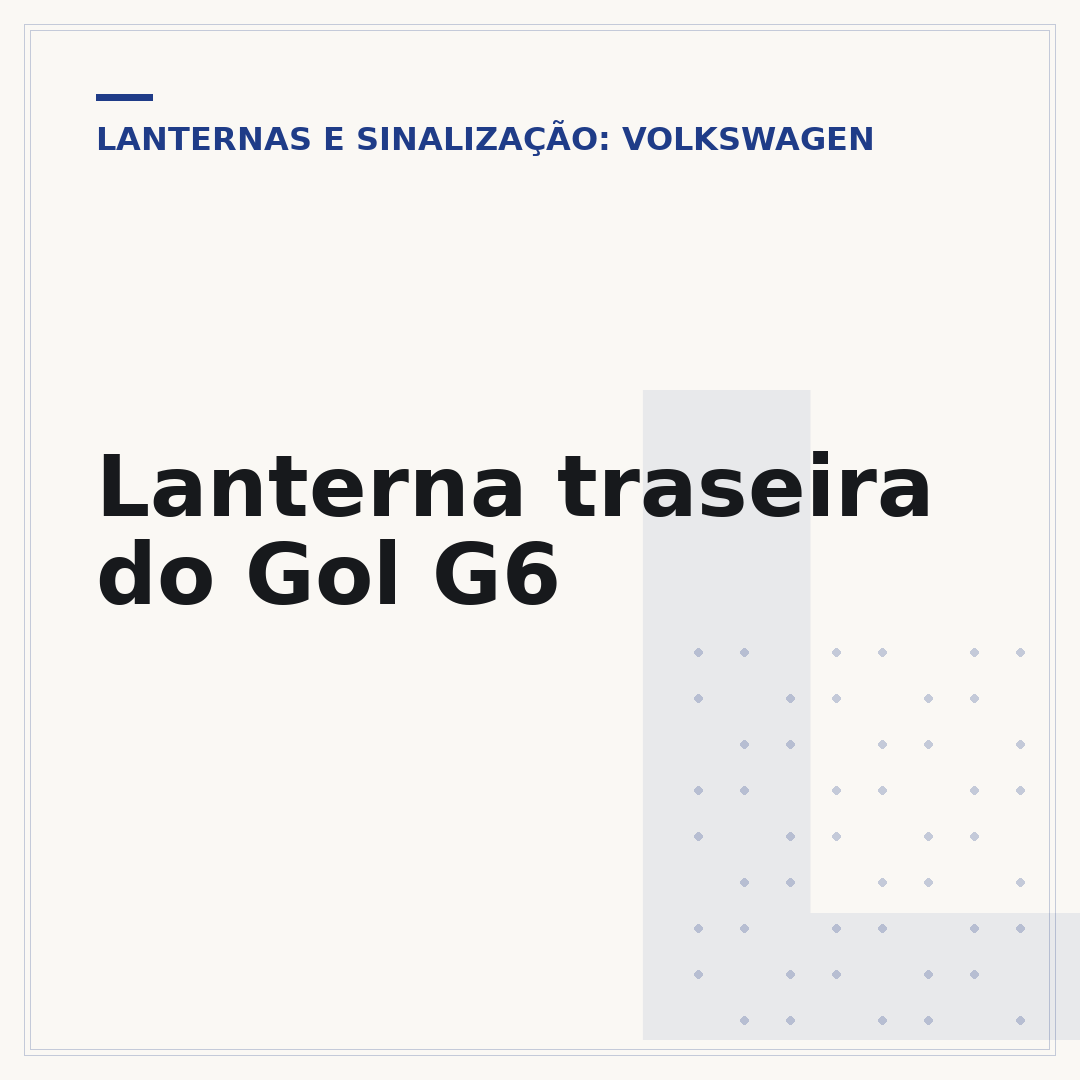 Lanterna traseira do Gol G6