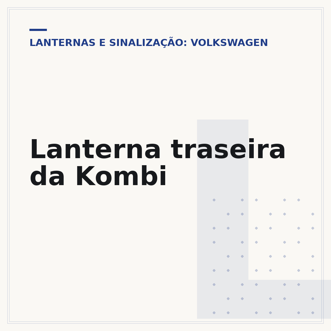 Lanterna traseira da Kombi