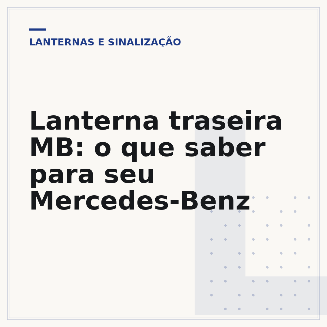 Lanterna traseira MB: o que saber para seu Mercedes-Benz