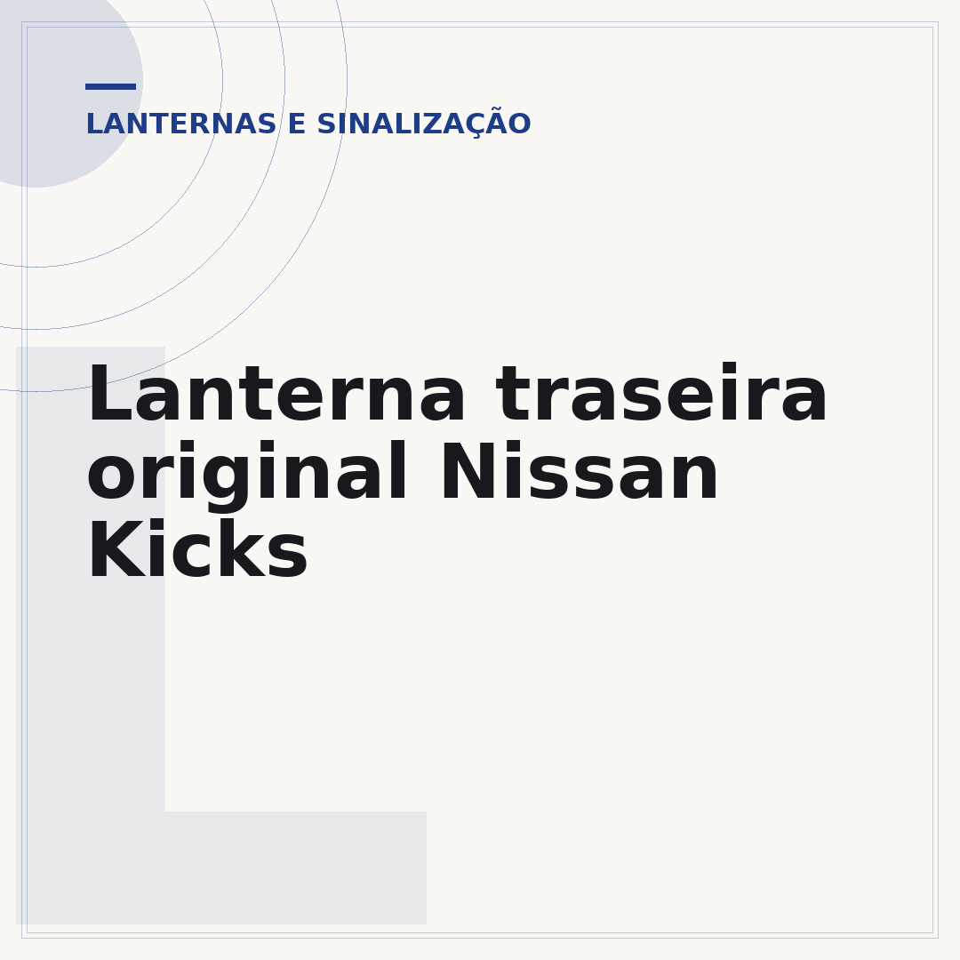 Lanterna traseira original Nissan Kicks