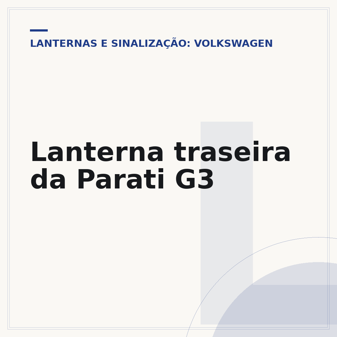 Lanterna traseira da Parati G3