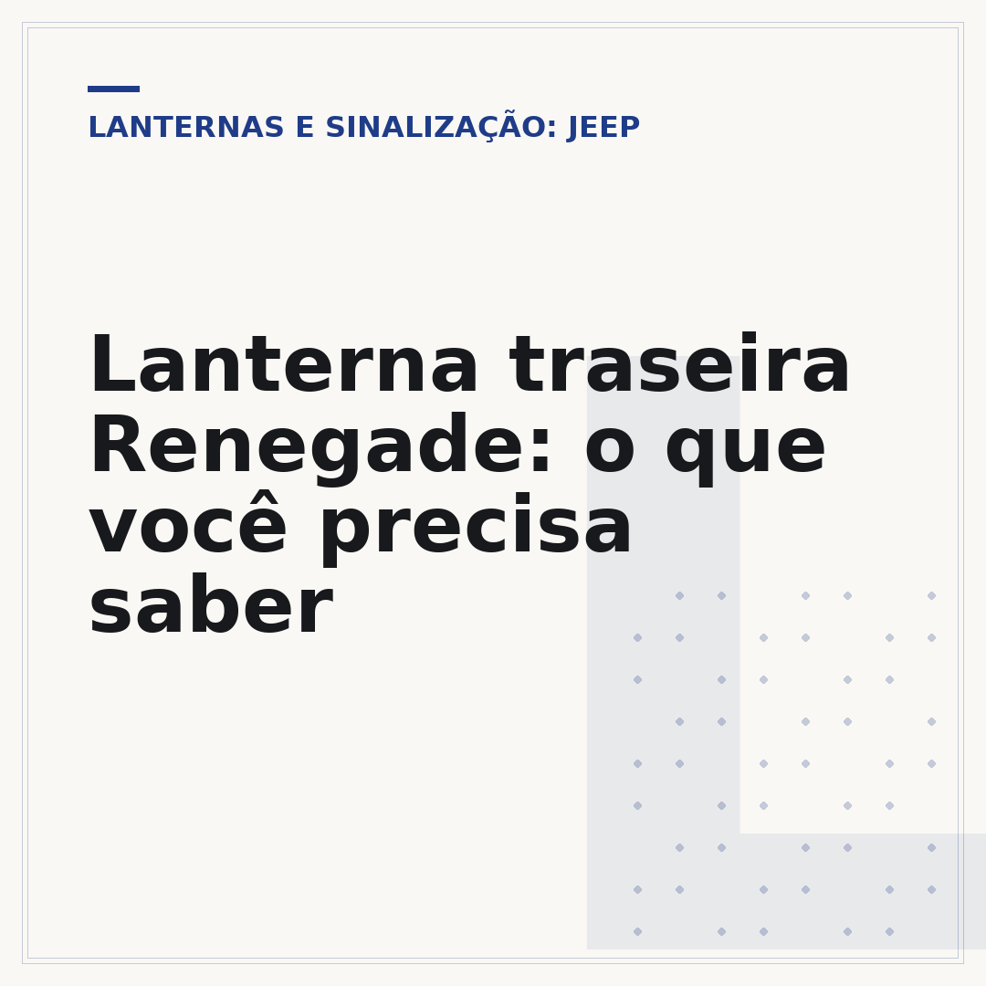 Lanterna traseira Renegade: o que você precisa saber