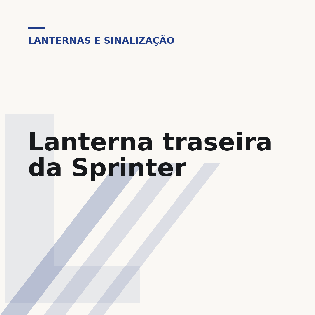 Lanterna traseira da Sprinter