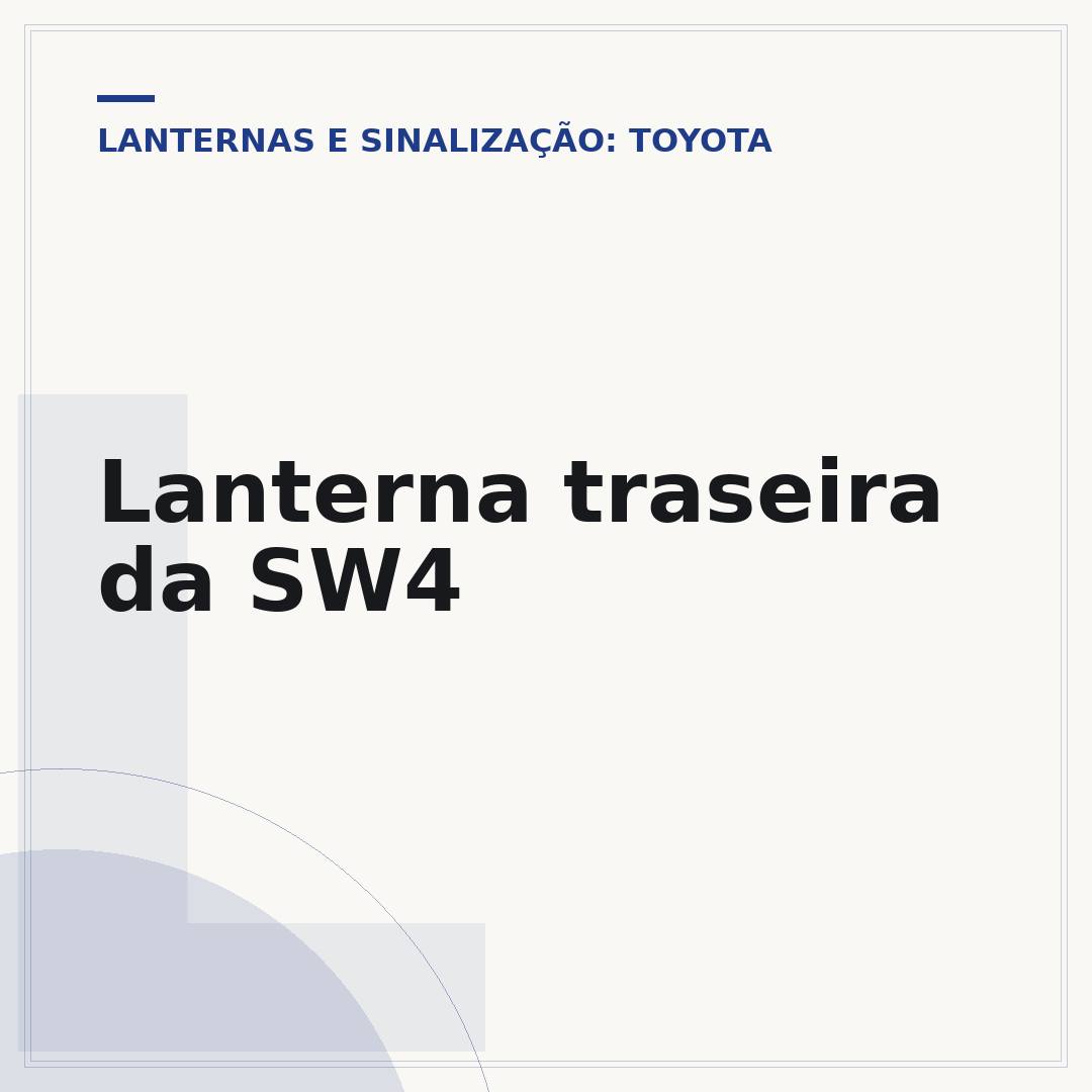 Lanterna traseira da SW4