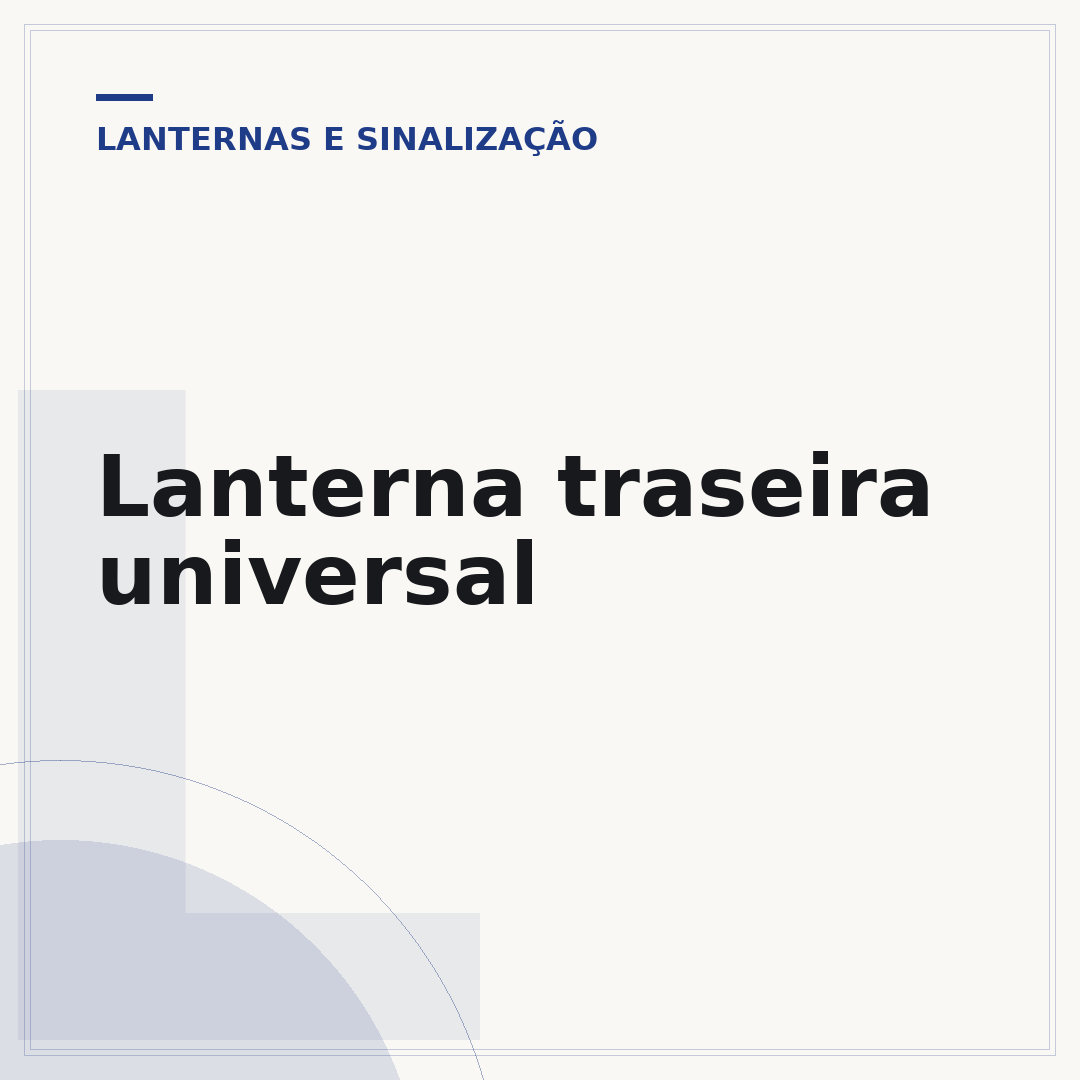 Lanterna traseira universal