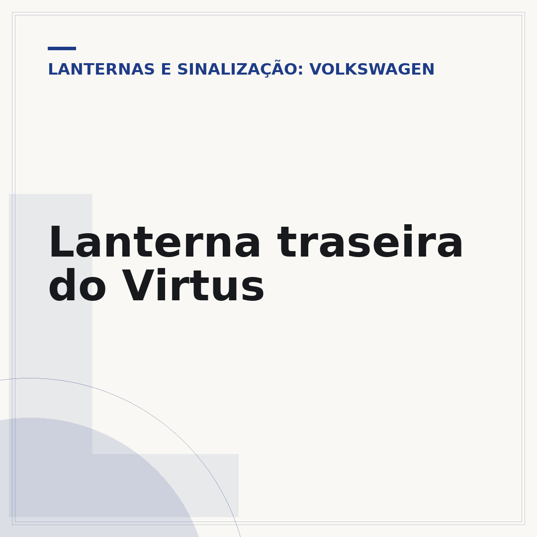 Lanterna traseira do Virtus