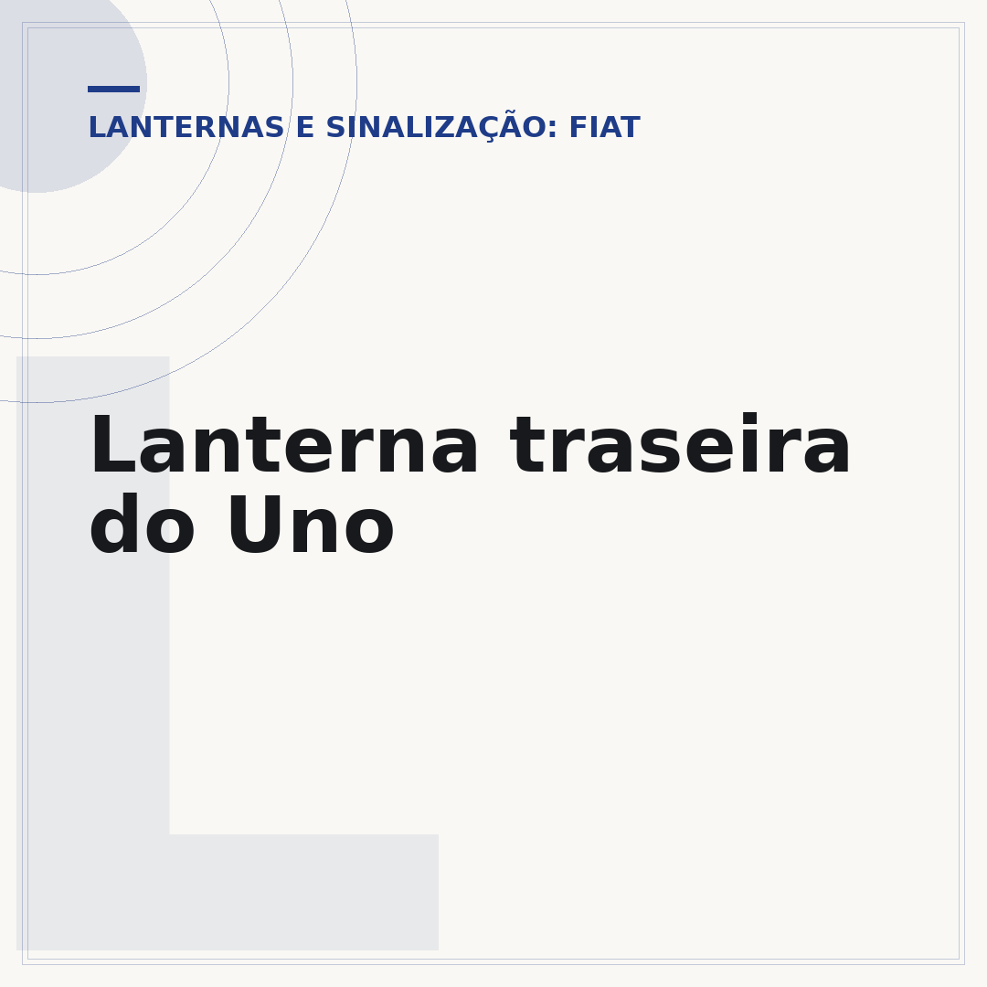 Lanterna traseira do Uno