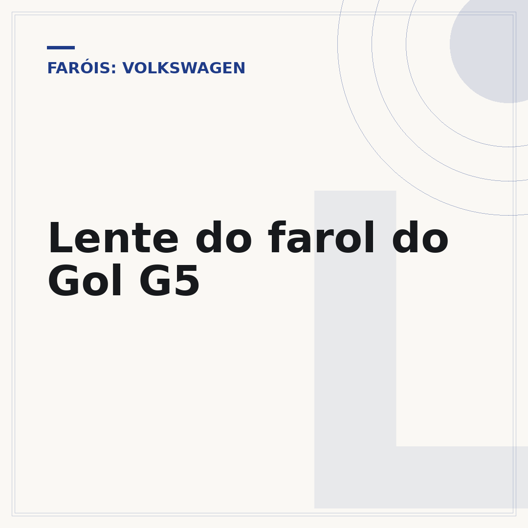 Lente do farol do Gol G5