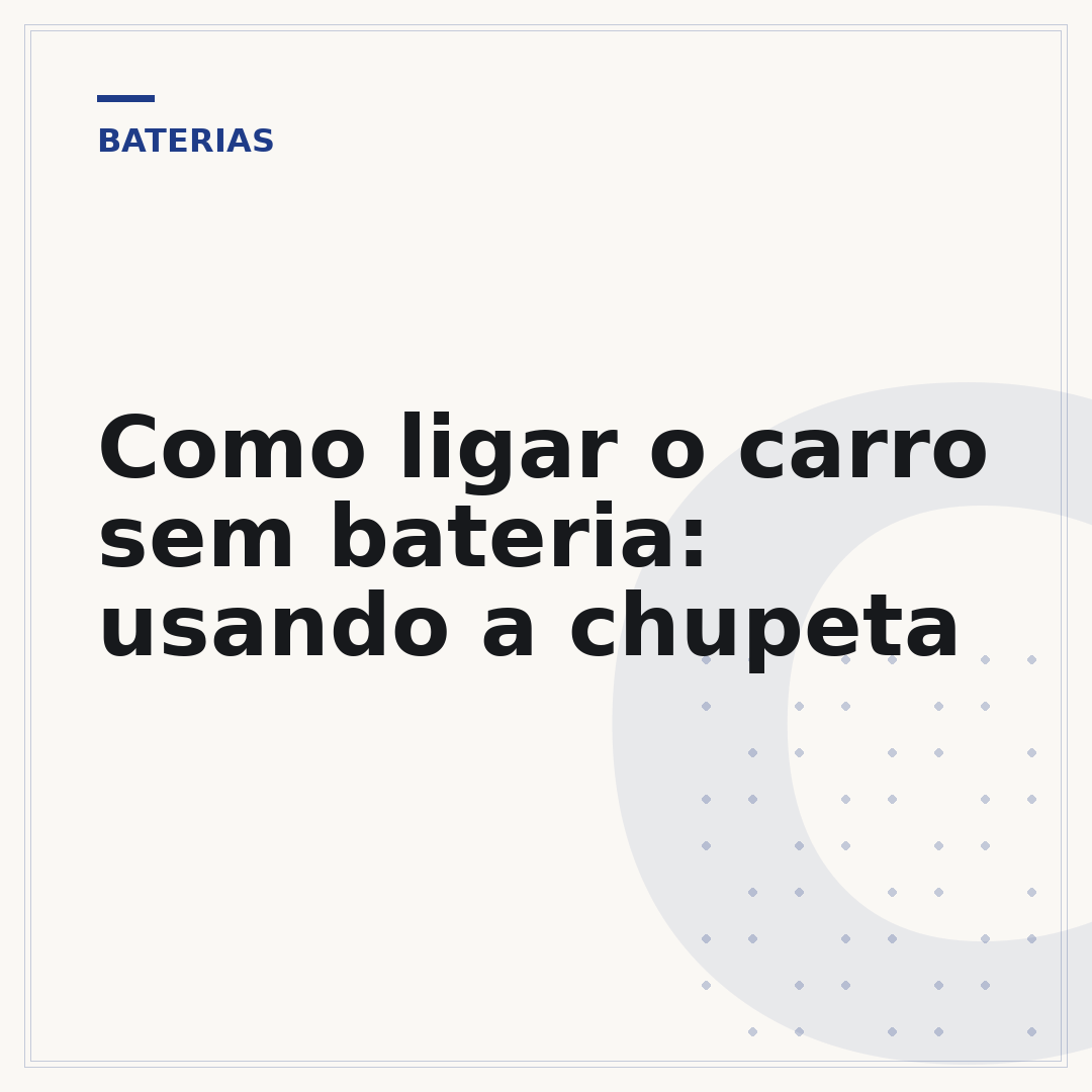 Como ligar o carro sem bateria: usando a chupeta