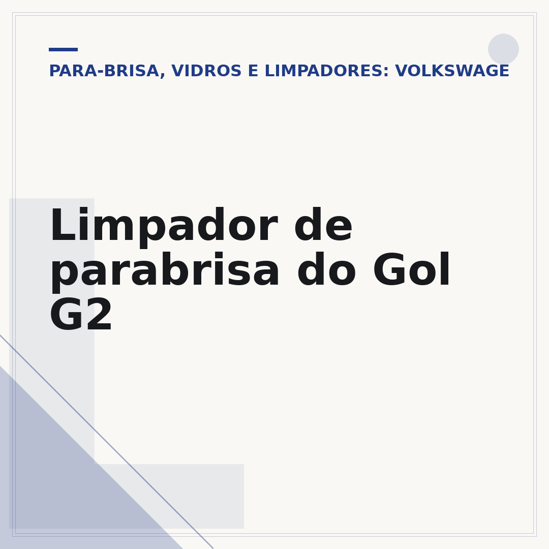 Limpador de parabrisa do Gol G2