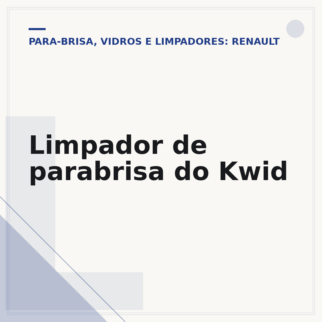 Limpador de parabrisa do Kwid
