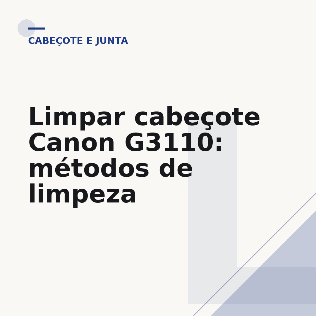 Limpar cabeçote Canon G3110: métodos de limpeza