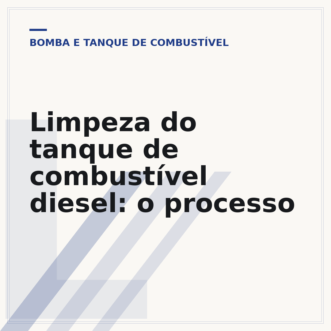 Limpeza do tanque de combustível diesel: o processo