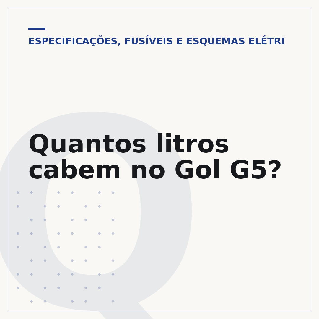 Quantos litros cabem no Gol G5?