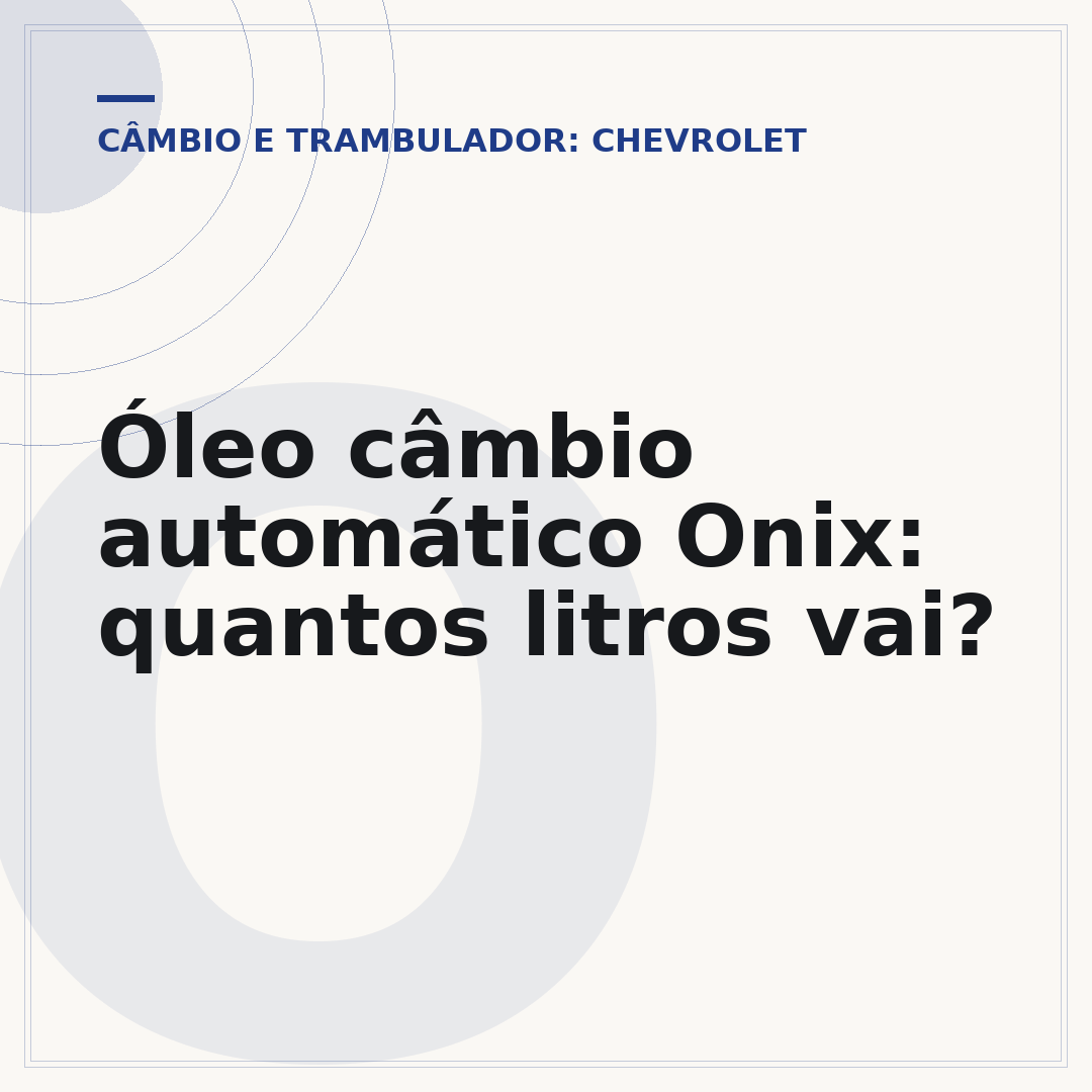 Óleo câmbio automático Onix: quantos litros vai?