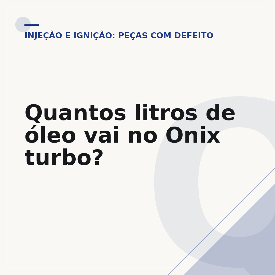 Quantos litros de óleo vai no Onix turbo?