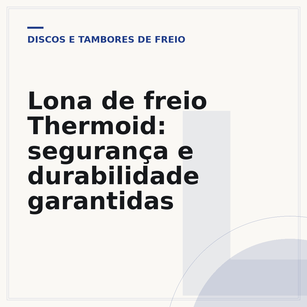 Lona de freio Thermoid: segurança e durabilidade garantidas