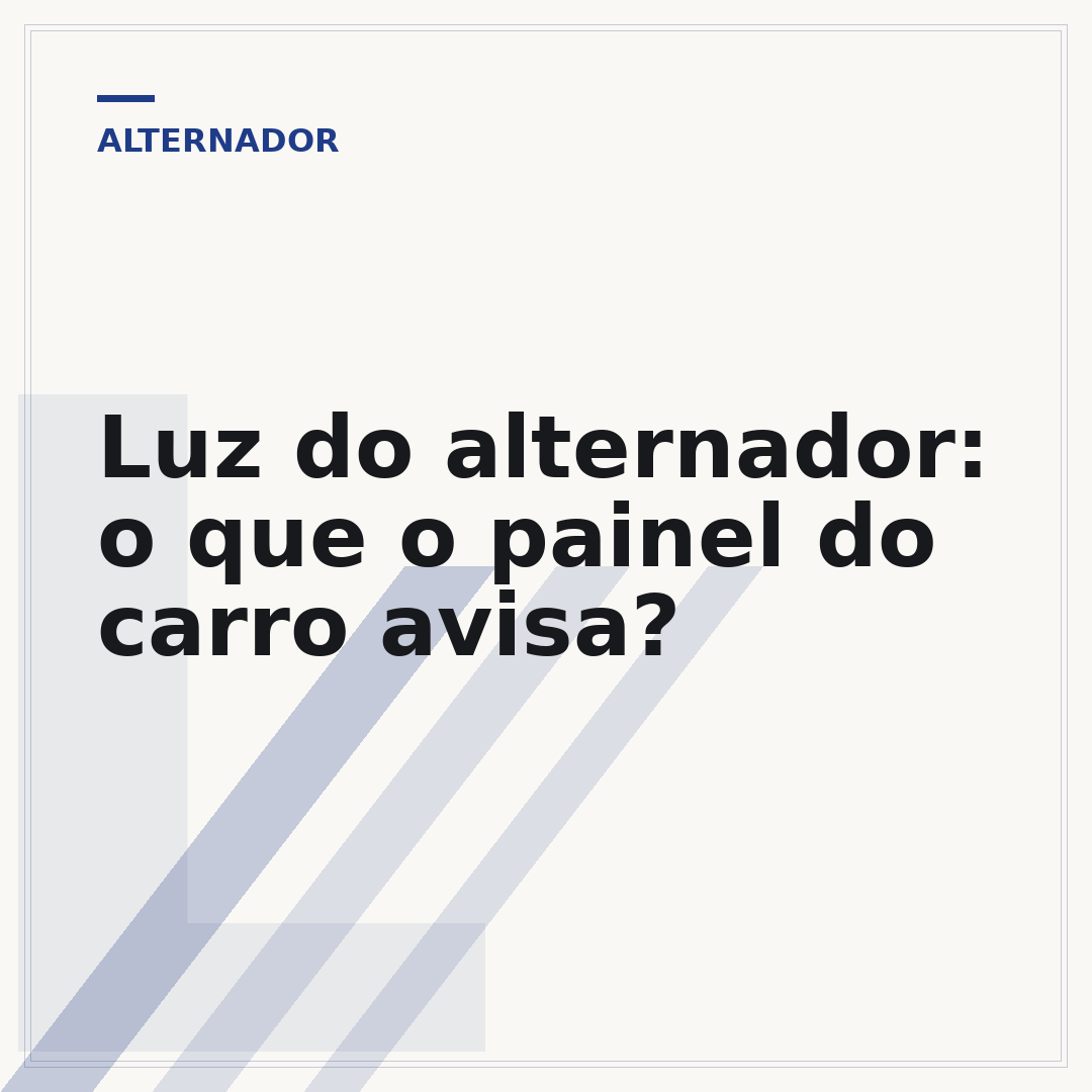 Luz do alternador: o que o painel do carro avisa?
