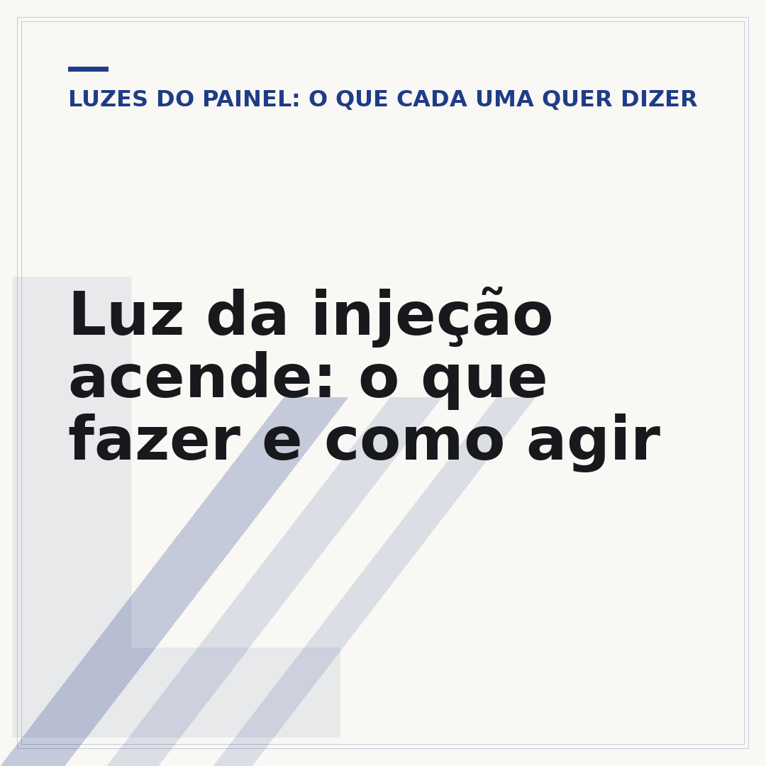 Luz da injeção acende: o que fazer e como agir
