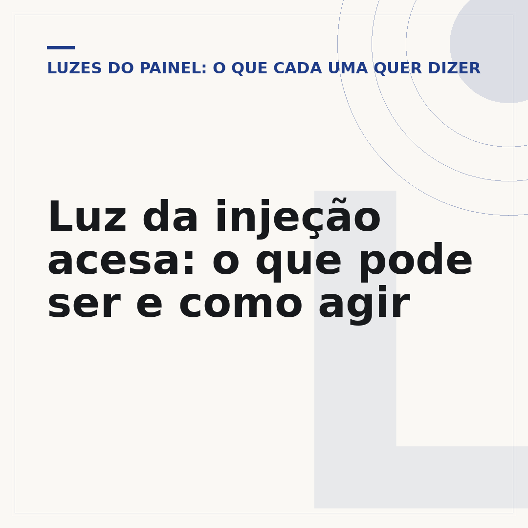 Luz da injeção acesa: o que pode ser e como agir