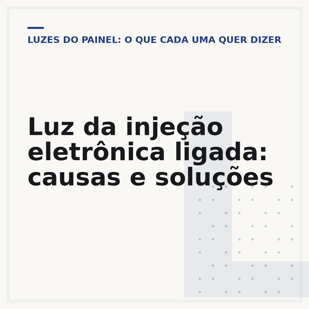 Luz da injeção eletrônica ligada: causas e soluções