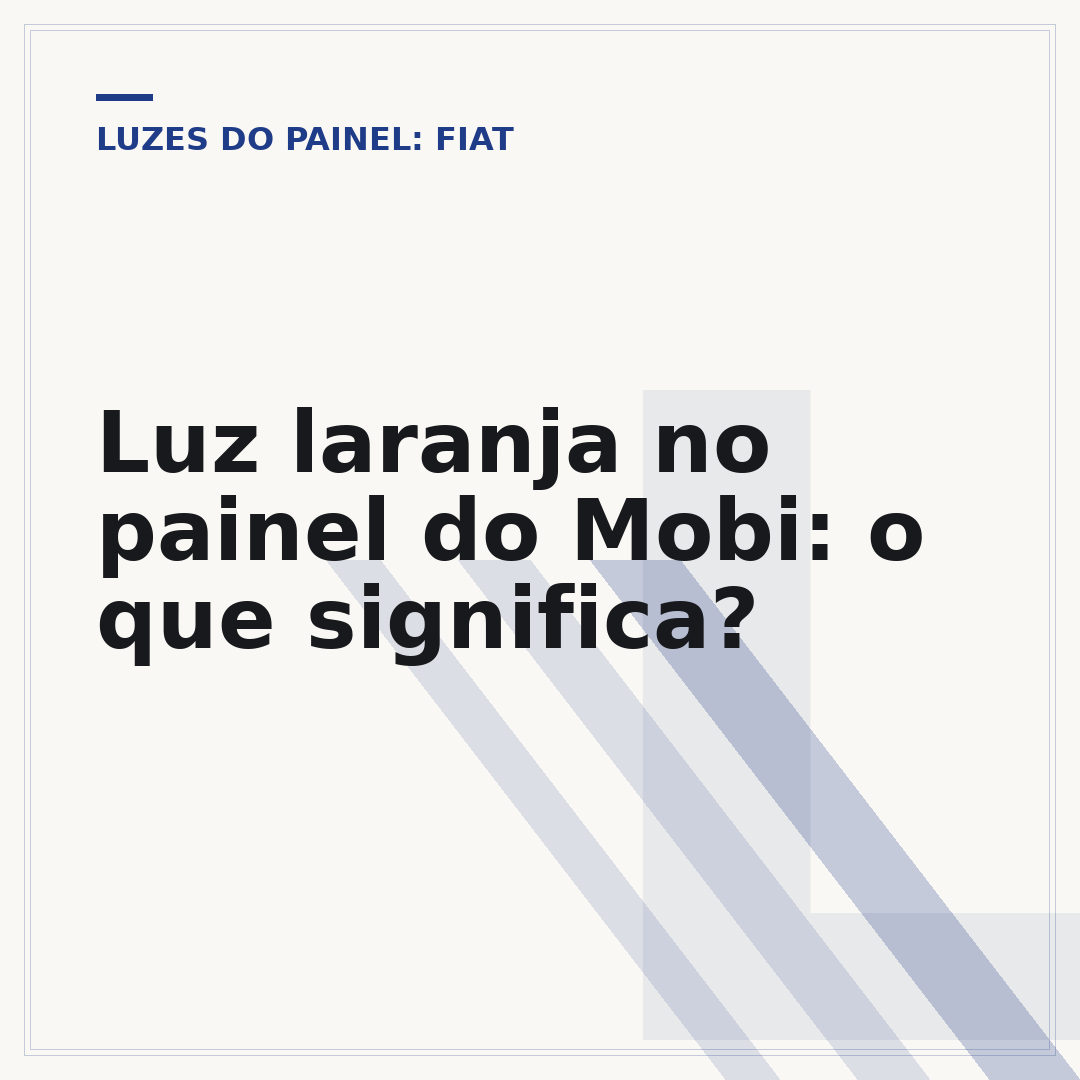 Luz laranja no painel do Mobi: o que significa?