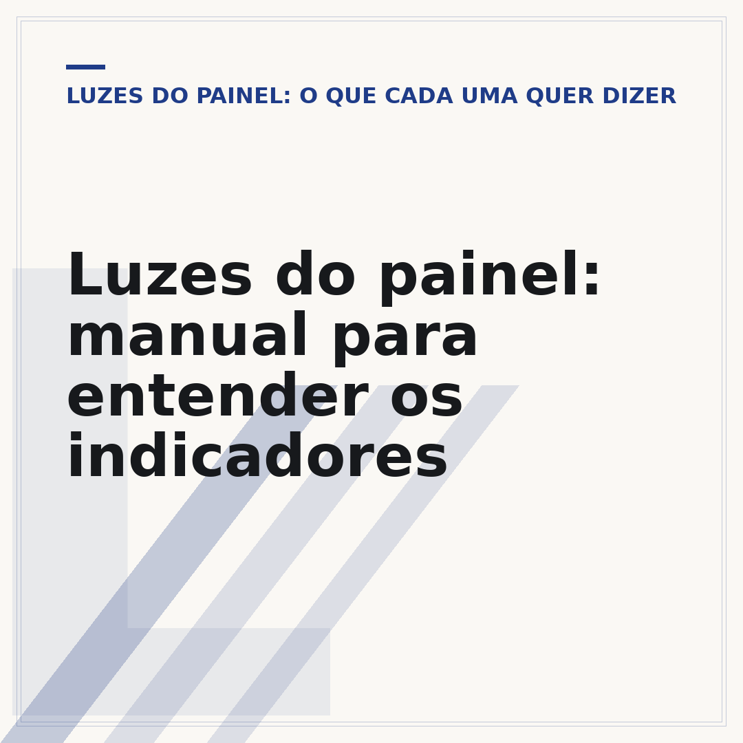Luzes do painel: manual para entender os indicadores