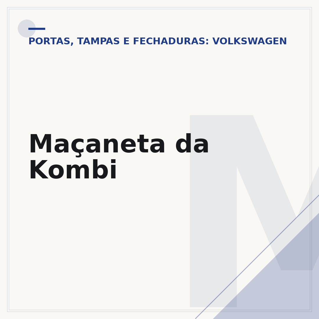 Maçaneta da Kombi