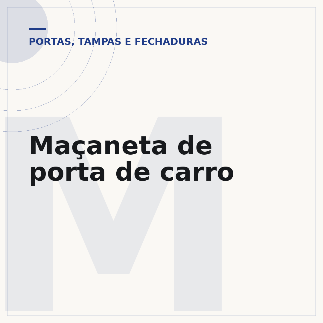 Maçaneta de porta de carro