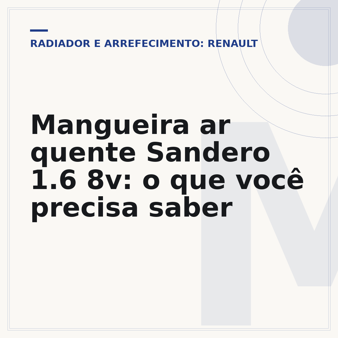Mangueira ar quente Sandero 1.6 8v: o que você precisa saber